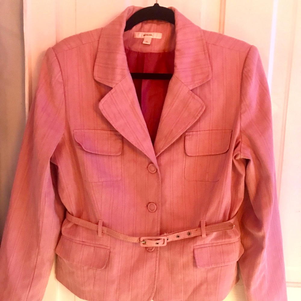 Women’s Merona Size L Pink Herringbone Blazer
